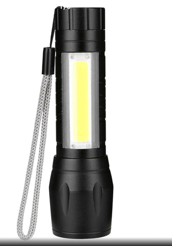 Image of TORCIA RICARICABILE USB TATTICA MILITARE T6 SUPER POTENTE CON ZOOM PORTATILE Led