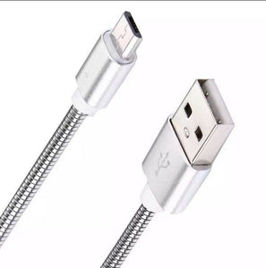 Cavo Micro Usb Super Resistente Metallo 100cm Carica Veloce E Cavo Dati