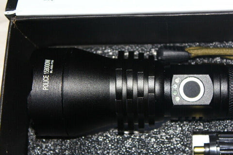 Image of TORCIA RICARICABILE MILITARE TATTICA T6 CON ZOOM Luce  SUPER POTENTE LED